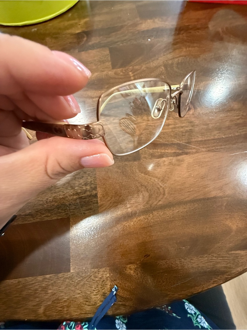 Coach TONIE 125 SAND 53-17-135 Brown Metal Eyeglasses Frames Demo Lens NEW - Picture 12 of 12